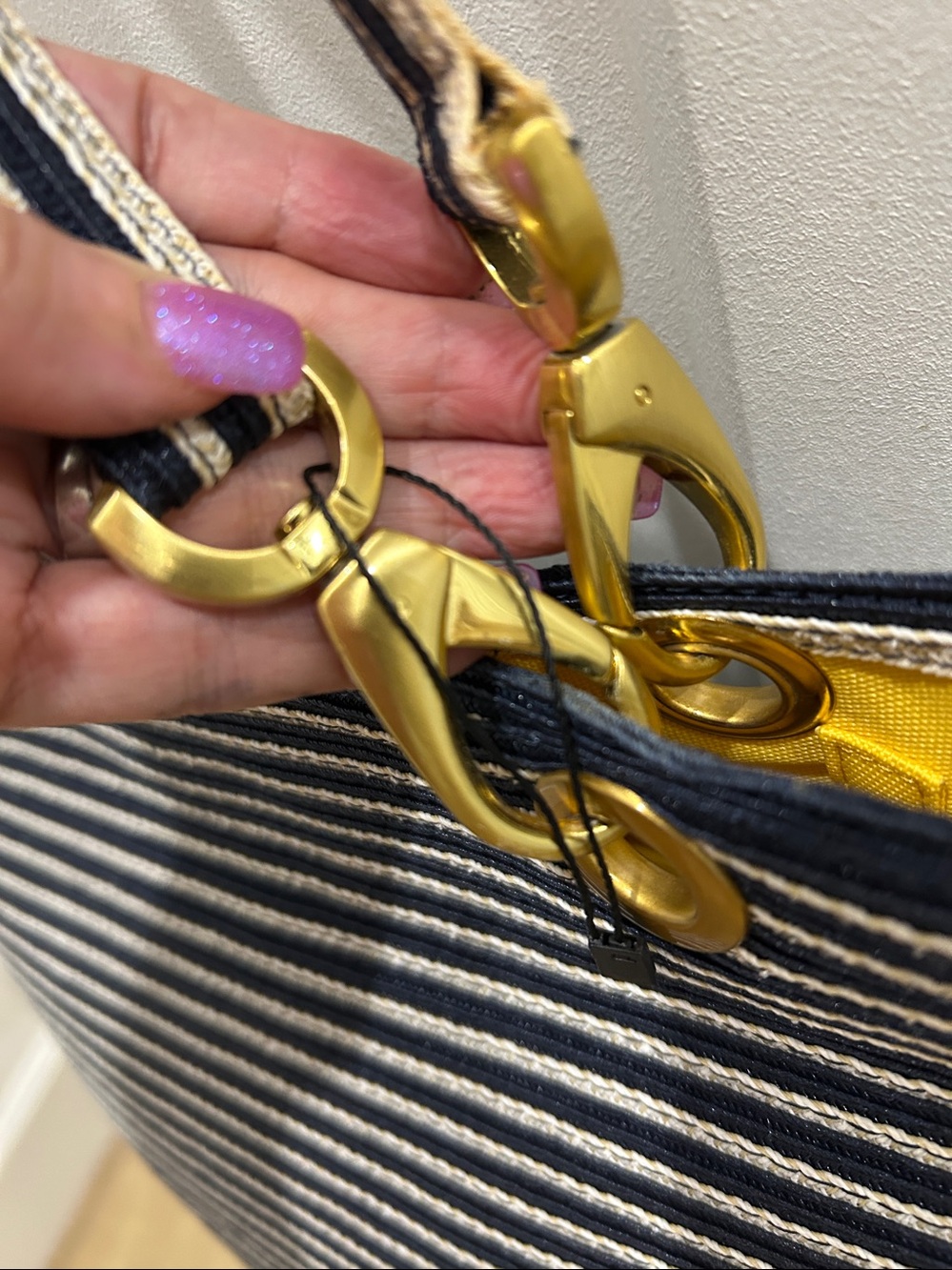 NWOT Eric Javits Straw Shoulder / Bucket  Bag - Picture 11 of 16